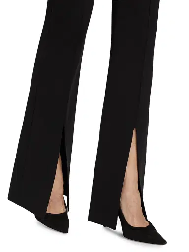 ALICE + OLIVIA Women's Emiko Super Skinny Flare Pants - Black | Thumbnail 6