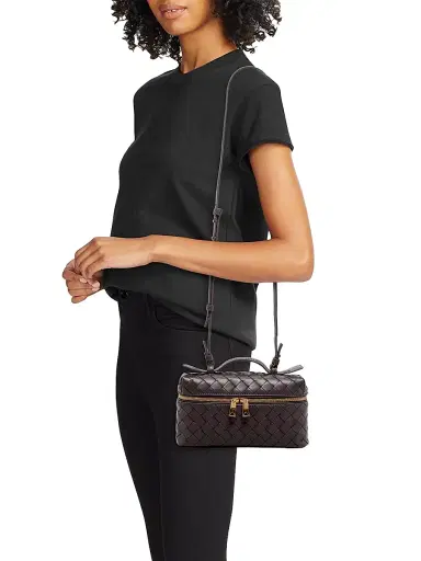 Bottega Veneta Women's Bang Bang Intrecciato Leather Crossbody Vanity Case Bag | Thumbnail 2 Bottega Veneta Women's Bang Bang Intrecciato Leather Crossbody Vanity Case Bag | Thumbnail 2