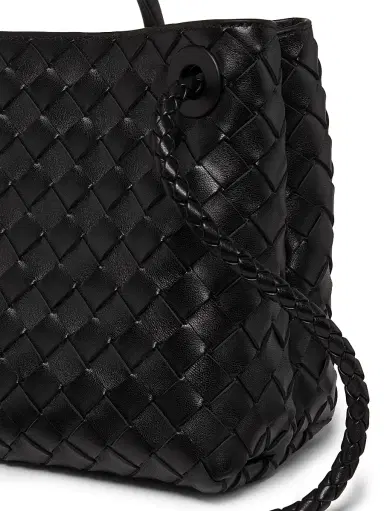 Bottega Veneta Women's Andiamo Small Intrecciato Leather Top-Handle Bag - Black Brass | Thumbnail 5