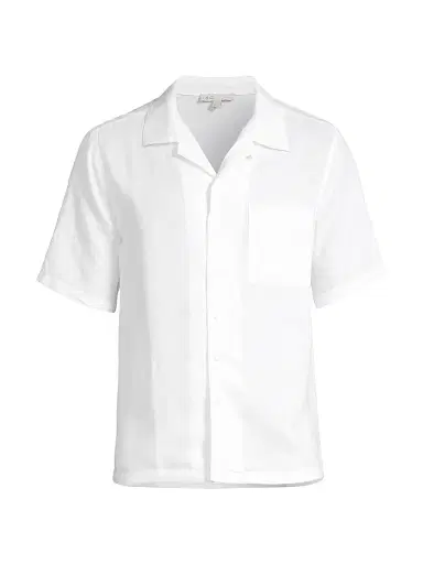 Onia Men's Linen-Blend Camp Shirt | Thumbnail 1