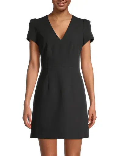 Milly Women's Cady Minidress - Black - Size 8 | Thumbnail 3 Milly Women's Cady Minidress - Black - Size 8 | Thumbnail 3