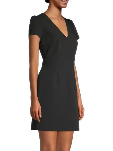 Milly Women's Cady Minidress - Black - Size 8 | Thumbnail 4 Milly Women's Cady Minidress - Black - Size 8 | Thumbnail 4