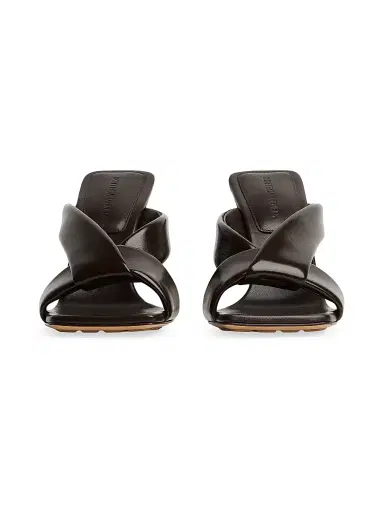 Bottega Veneta Women's 90MM Interwoven Leather Mules - Fondant - Size 11.5 | Thumbnail 2 Bottega Veneta Women's 90MM Interwoven Leather Mules - Fondant - Size 11.5 | Thumbnail 2