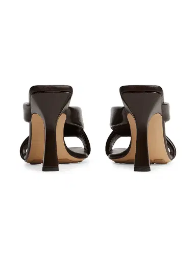 Bottega Veneta Women's 90MM Interwoven Leather Mules - Fondant - Size 11.5 | Thumbnail 3 Bottega Veneta Women's 90MM Interwoven Leather Mules - Fondant - Size 11.5 | Thumbnail 3
