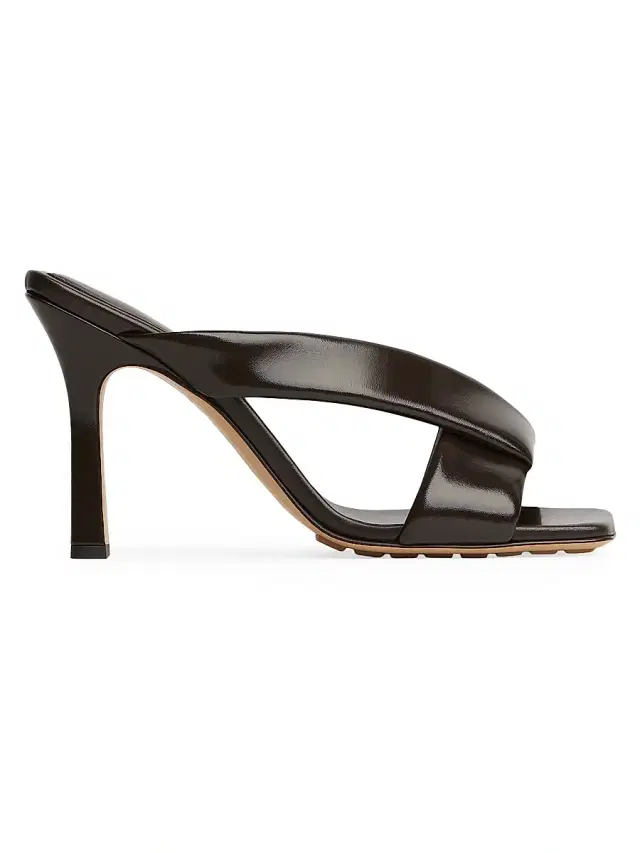 Bottega Veneta Women's 90MM Interwoven Leather Mules - Fondant