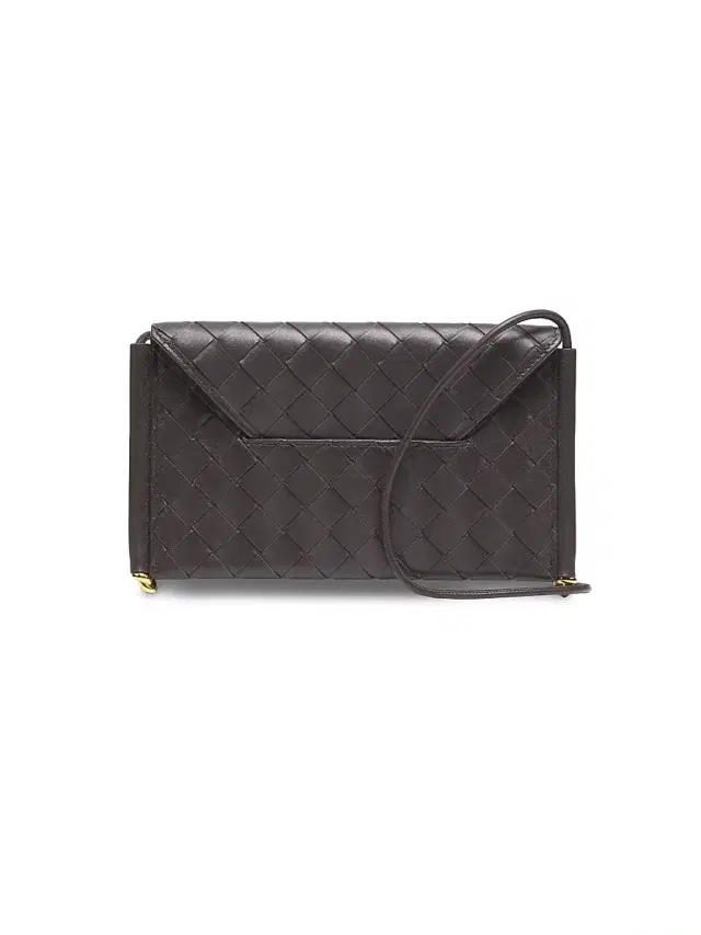 Bottega Veneta Women's Intrecciato Leather Envelope Wallet-On-Chain Bag - Fondant Brass