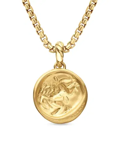 David Yurman Women's Zodiac Amulet in 18K Yellow Gold with Diamonds - Taurus | Thumbnail 4