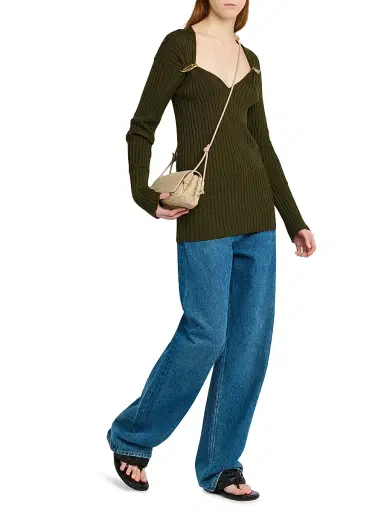 Bottega Veneta Women's Intrecciato Leather Pouch | Thumbnail 2