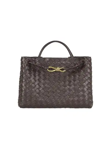 Bottega Veneta Women's Andiamo Intrecciato Leather Top-Handle Bag - Fondant | Thumbnail 1 Bottega Veneta Women's Andiamo Intrecciato Leather Top-Handle Bag - Fondant | Thumbnail 1