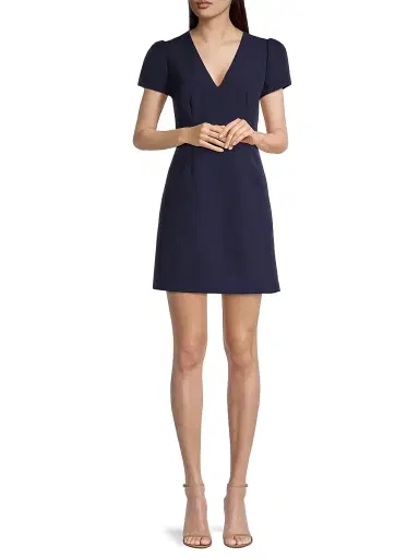 Milly Women's Cady Minidress - Navy - Size 12 | Thumbnail 2 Milly Women's Cady Minidress - Navy - Size 12 | Thumbnail 2