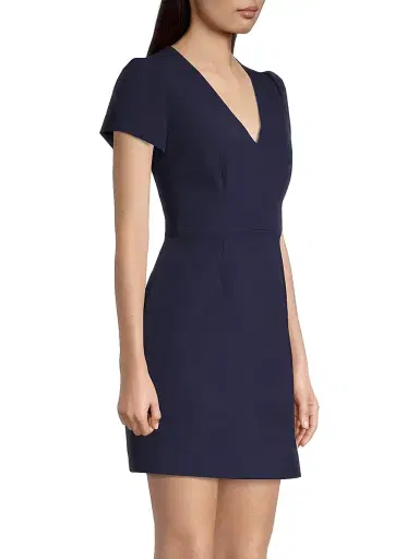 Milly Women's Cady Minidress - Navy - Size 12 | Thumbnail 4 Milly Women's Cady Minidress - Navy - Size 12 | Thumbnail 4