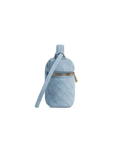 Bottega Veneta Women's Bang Bang Intrecciato Suede Vanity Case | Thumbnail 4 Bottega Veneta Women's Bang Bang Intrecciato Suede Vanity Case | Thumbnail 4