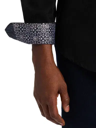 Robert Graham Men's Highland Woven Shirt - Black - Size XS | Thumbnail 4 Robert Graham Men's Highland Woven Shirt - Black - Size XS | Thumbnail 4