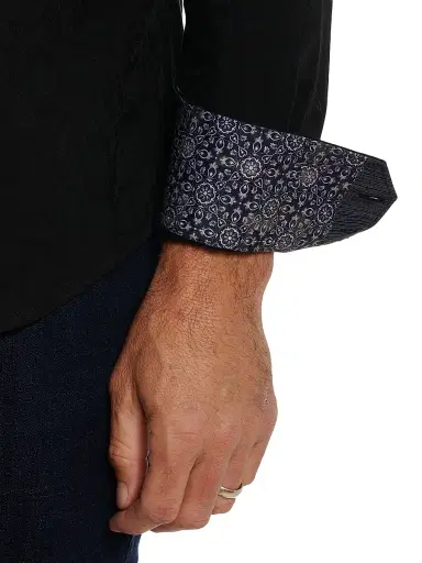 Robert Graham Men's Highland Woven Shirt - Black - Size XS | Thumbnail 6 Robert Graham Men's Highland Woven Shirt - Black - Size XS | Thumbnail 6