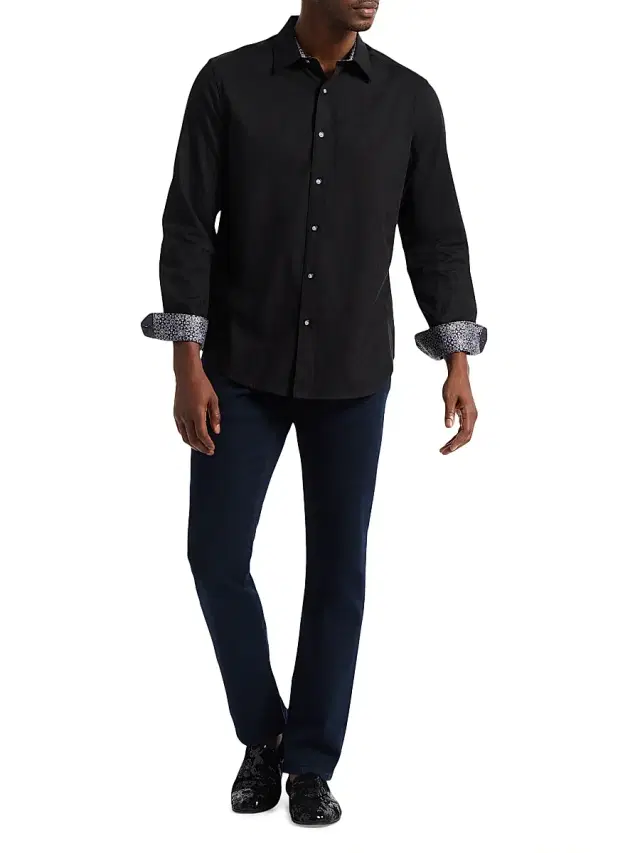 Robert Graham Men's Highland Woven Shirt - Black