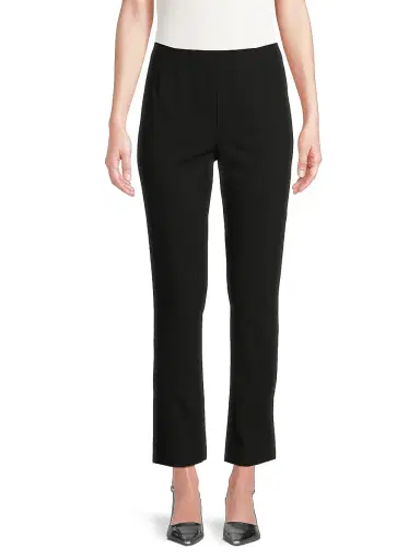 Misook Women's Nia Stretch Slim-Fit Pants - Black - Size XL | Thumbnail 3