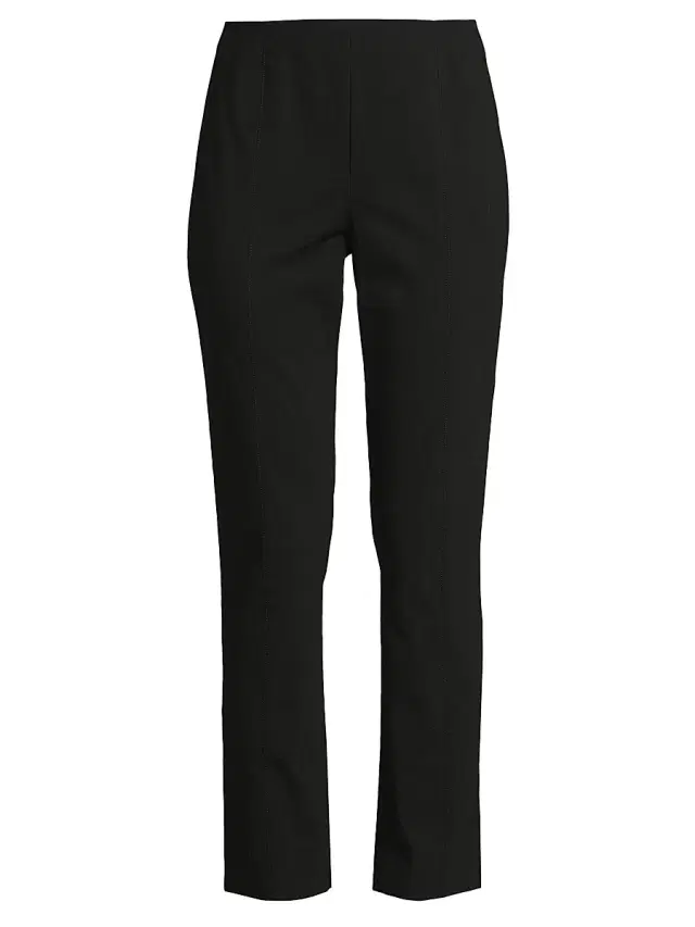 Misook Women's Nia Stretch Slim-Fit Pants - Black