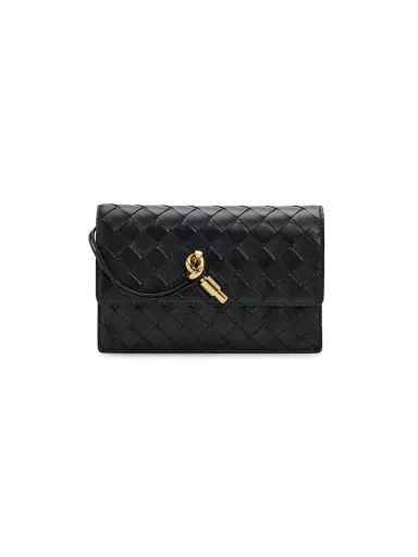 Bottega Veneta Women's Andiamo Intrecciato Leather Chain Pouch | Thumbnail 1 Bottega Veneta Women's Andiamo Intrecciato Leather Chain Pouch | Thumbnail 1