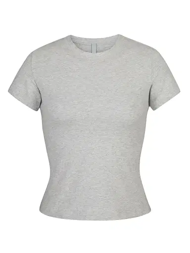 Skims Women's Cotton Jersey T-Shirt - Light Heather Grey - Size XXS | Thumbnail 1 Skims Women's Cotton Jersey T-Shirt - Light Heather Grey - Size XXS | Thumbnail 1