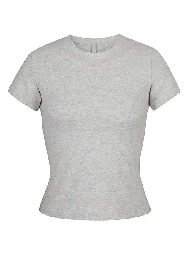 SKIMS Women's Cotton Jersey T-Shirt - Light Heather Grey