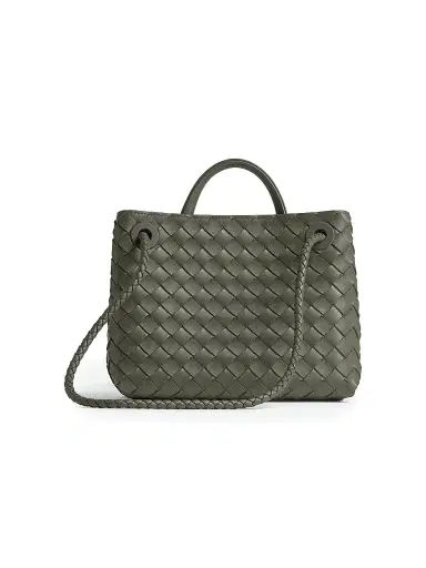 Bottega Veneta Women's Andiamo Intrecciato Leather Top-Handle Bag - Pickle | Thumbnail 6