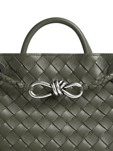 Bottega Veneta Women's Andiamo Intrecciato Leather Top-Handle Bag - Pickle | Thumbnail 8