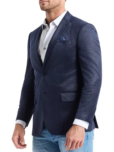 Robert Graham Men's Colden Houndstooth Sportcoat - Navy - Size 52 | Thumbnail 3 Robert Graham Men's Colden Houndstooth Sportcoat - Navy - Size 52 | Thumbnail 3