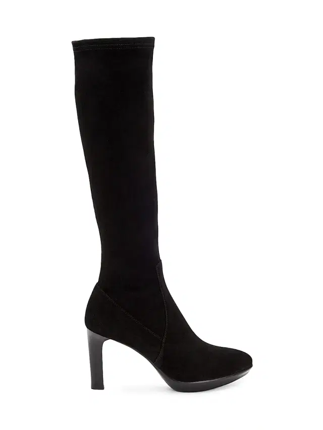 Aquatalia Women's Rhumba 90MM Suede Knee-High Boots - Black