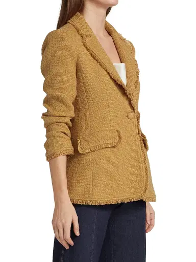 Cinq à Sept Women's Khloe Boucle Blazer - Sahara - Size 2 | Thumbnail 4