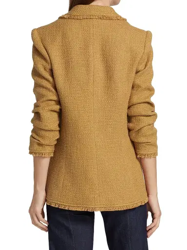 Cinq à Sept Women's Khloe Boucle Blazer - Sahara - Size 2 | Thumbnail 5