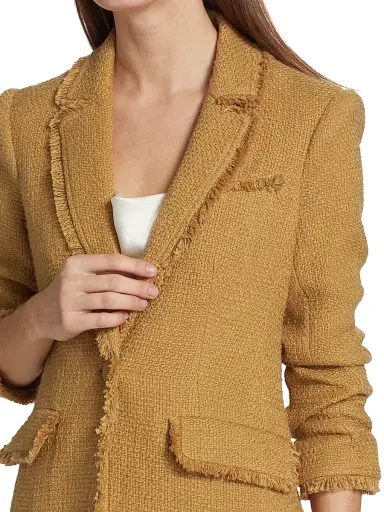 Cinq à Sept Women's Khloe Boucle Blazer - Sahara - Size 2 | Thumbnail 6
