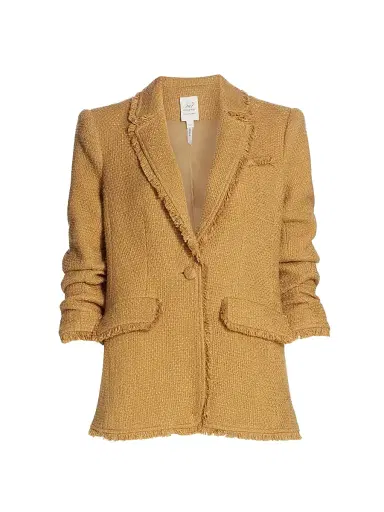 Cinq à Sept Women's Khloe Boucle Blazer - Sahara - Size 2 | Thumbnail 1