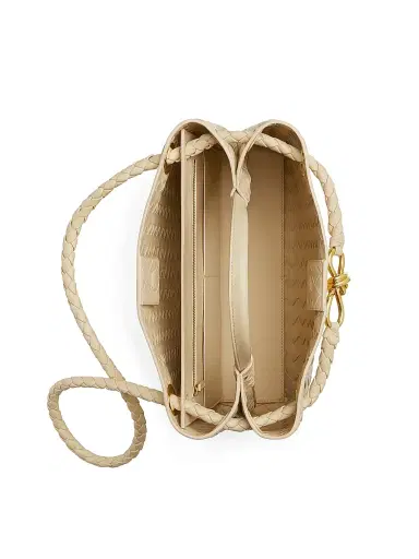 Bottega Veneta Women's Andiamo Medium Intrecciato Leather Top-Handle Bag - Tufo Muse Brass | Thumbnail 5 Bottega Veneta Women's Andiamo Medium Intrecciato Leather Top-Handle Bag - Tufo Muse Brass | Thumbnail 5