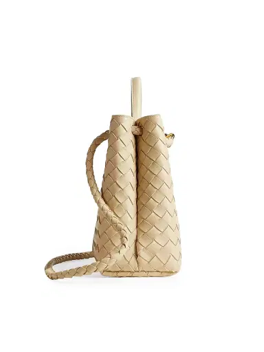 Bottega Veneta Women's Andiamo Medium Intrecciato Leather Top-Handle Bag - Tufo Muse Brass | Thumbnail 6 Bottega Veneta Women's Andiamo Medium Intrecciato Leather Top-Handle Bag - Tufo Muse Brass | Thumbnail 6