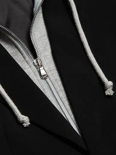 Cinq à Sept Women's Le Petit Khloe Zip-UpBlazer - Black Heather Grey - Size 14 | Thumbnail 7 Cinq à Sept Women's Le Petit Khloe Zip-UpBlazer - Black Heather Grey - Size 14 | Thumbnail 7