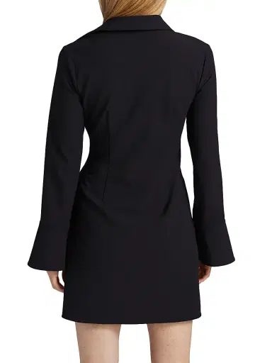Cinq à Sept Women's McKenna Knot-Front Shirtdress - Black - Size 14 | Thumbnail 5 Cinq à Sept Women's McKenna Knot-Front Shirtdress - Black - Size 14 | Thumbnail 5