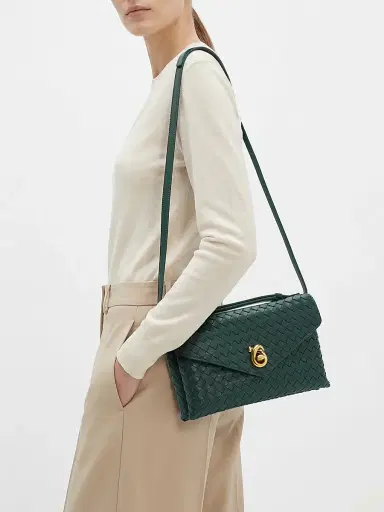 Bottega Veneta Women's Knot Lock Intrecciato Leather Top Handle Bag | Thumbnail 2 Bottega Veneta Women's Knot Lock Intrecciato Leather Top Handle Bag | Thumbnail 2