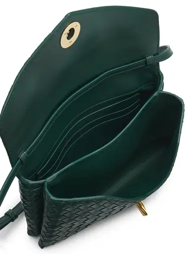 Bottega Veneta Women's Knot Lock Intrecciato Leather Top Handle Bag | Thumbnail 4 Bottega Veneta Women's Knot Lock Intrecciato Leather Top Handle Bag | Thumbnail 4