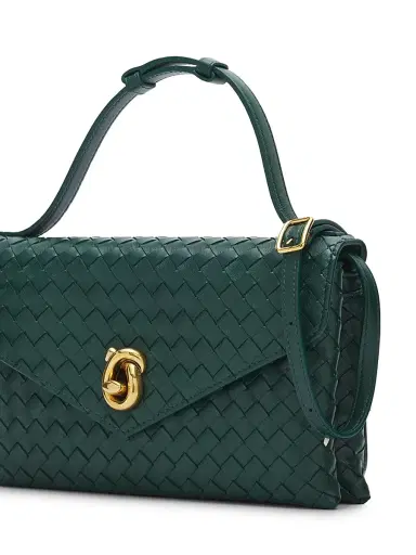 Bottega Veneta Women's Knot Lock Intrecciato Leather Top Handle Bag | Thumbnail 6 Bottega Veneta Women's Knot Lock Intrecciato Leather Top Handle Bag | Thumbnail 6