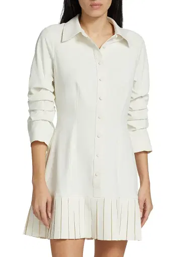 Cinq à Sept Women's Lucilla Minidress - Ivory - Size 14 | Thumbnail 3 Cinq à Sept Women's Lucilla Minidress - Ivory - Size 14 | Thumbnail 3