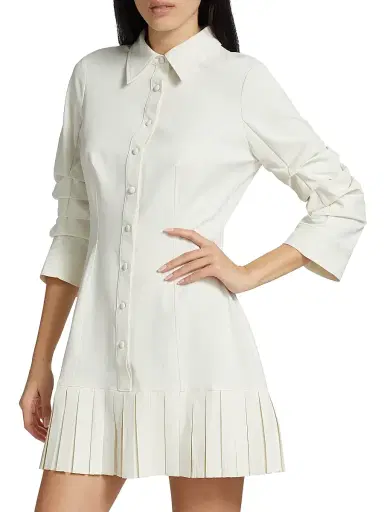 Cinq à Sept Women's Lucilla Minidress - Ivory - Size 14 | Thumbnail 4 Cinq à Sept Women's Lucilla Minidress - Ivory - Size 14 | Thumbnail 4
