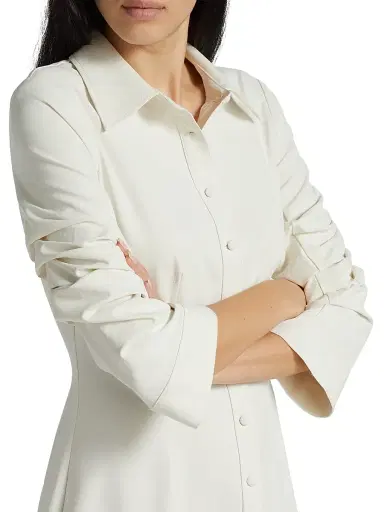 Cinq à Sept Women's Lucilla Minidress - Ivory - Size 14 | Thumbnail 6 Cinq à Sept Women's Lucilla Minidress - Ivory - Size 14 | Thumbnail 6