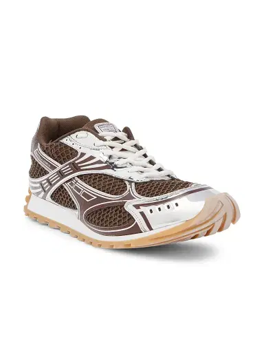 Bottega Veneta Men's Orbit Low-Top Sneakers - Fondant Silver - Size 7 | Thumbnail 2 Bottega Veneta Men's Orbit Low-Top Sneakers - Fondant Silver - Size 7 | Thumbnail 2