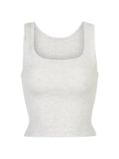 Skims Women's Cotton Rib Tank - Light Heather Grey - Size XXXXL | Thumbnail 1 Skims Women's Cotton Rib Tank - Light Heather Grey - Size XXXXL | Thumbnail 1