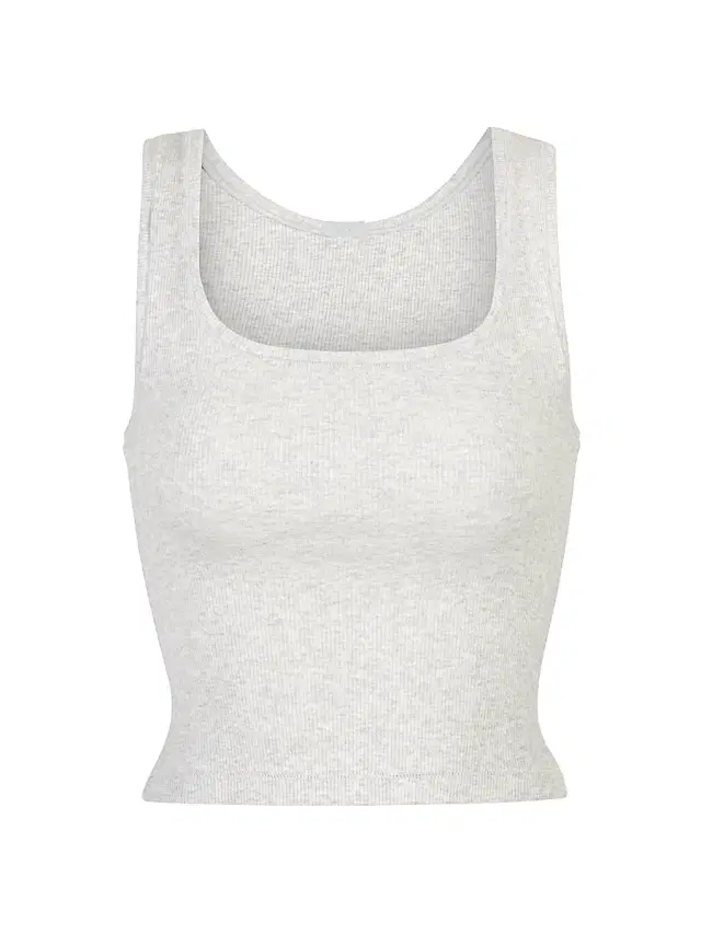 SKIMS Women's Cotton Rib Tank - Light Heather Grey