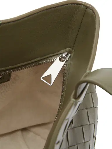 Bottega Veneta Men's Intrecciato Zipped Tote Bag - Crocodile Silver | Thumbnail 3