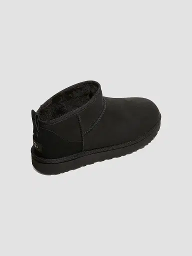 UGG Women's Classic Ultra Mini Sheepskin Ankle Boots - Black - Size 11 | Thumbnail 3 UGG Women's Classic Ultra Mini Sheepskin Ankle Boots - Black - Size 11 | Thumbnail 3