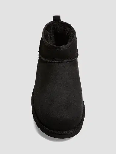 UGG Women's Classic Ultra Mini Sheepskin Ankle Boots - Black - Size 11 | Thumbnail 4 UGG Women's Classic Ultra Mini Sheepskin Ankle Boots - Black - Size 11 | Thumbnail 4