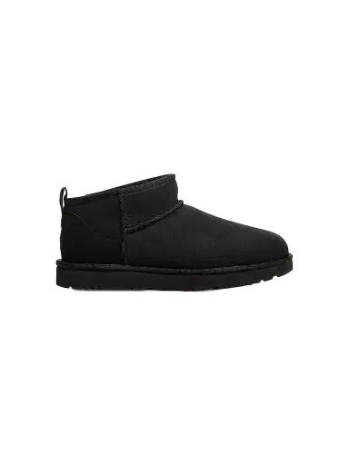 UGG Women's Classic Ultra Mini Sheepskin Ankle Boots - Black - Size 11 | Thumbnail 1 UGG Women's Classic Ultra Mini Sheepskin Ankle Boots - Black - Size 11 | Thumbnail 1