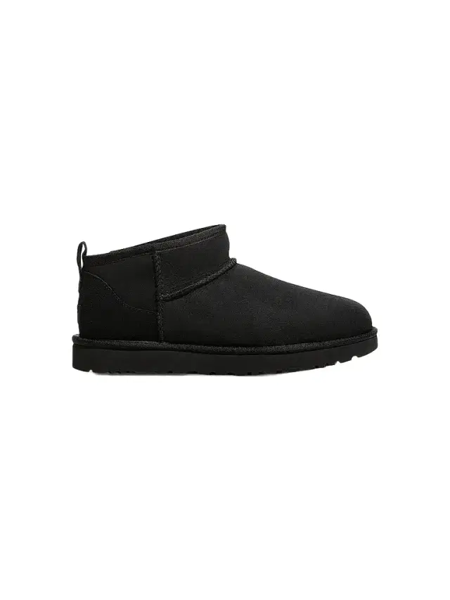 UGG Women's Classic Ultra Mini Sheepskin Ankle Boots - Black